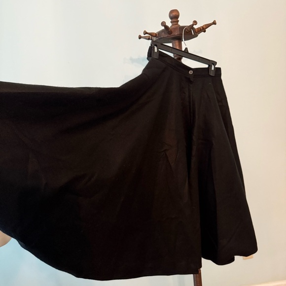 Vintage Handmade Black Felt Poodle Skirt 1950s Grease Costume Play Women's Sz S - Picture 5 of 9